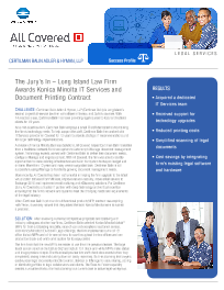Legal Industry, Certilman, Balin, Adler, Hyman, case study, Konica-Minolta, Zone-3 Business Solutions