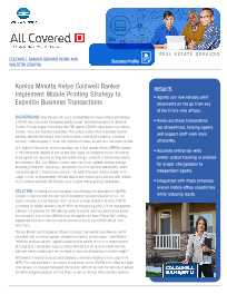 Coldwell Banker, Konica-Minolta, Zone-3 Business Solutions