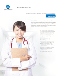 KM, Healthcare, Brochure, Konica-Minolta, Zone-3 Business Solutions
