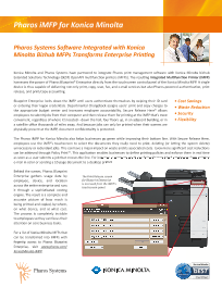 KM, Pharos, IMFP, Brochure, Konica-Minolta, Zone-3 Business Solutions